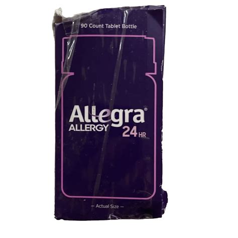 allegra allergy 180 mg 90 tablets non drowsy value pack 24 hour exp 05 25 ebay