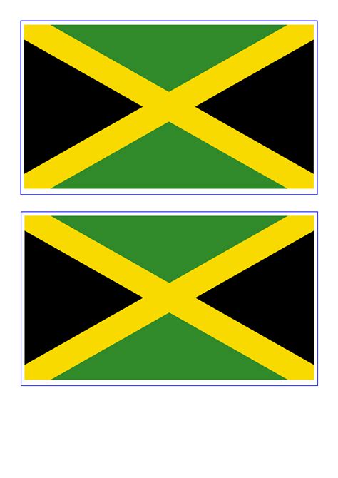Printable Jamaican Flag Customize And Print