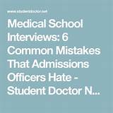 Images of When Are Medical School Interviews