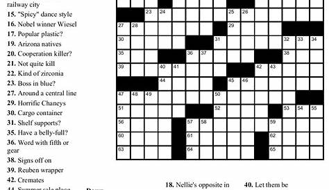 make your own crossword puzzle printable