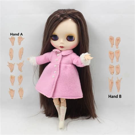 Buy Nude Doll Bl0222 Deep Brown Hair Joint Body Frosted Skin Matte Face Side