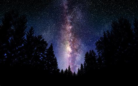 46 Starry Night Sky Desktop Wallpaper Wallpapersafari