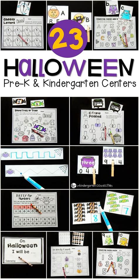 Halloween Centers And Activities For Pre K And Kindergarten Halloween