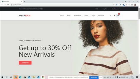 Reactjs Jassarich Free Ecommerce Template