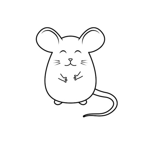 Premium Vector Mouse Line Art