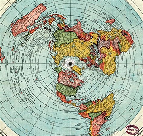 Flat Earth Map Gleasons New Standard Map Of The World Large 24 X