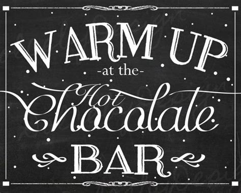 Instant Download Printable Hot Chocolate Bar By Daisyhowarddesigns More Hot Chocolate Party
