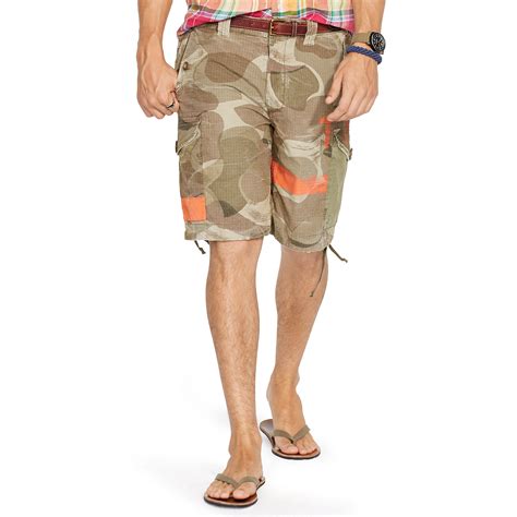 Polo Ralph Lauren Relaxed Fit Camo Cargo Short In Green For Men Lyst