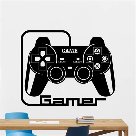 Free Shipping Wall Decal Gaming Joystick Gamepad Video