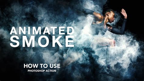 Build your layered image in photoshop. How to use - Animated Smoke Photoshop Action - YouTube
