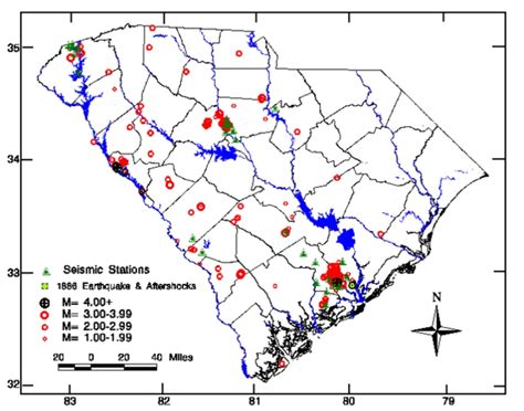 Usc Seismology The South Carolina Seismic Network