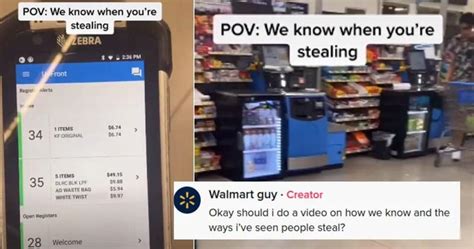 A Walmart Employee Shows How They Know Exactly When Customers Try Stealing From Self Checkout