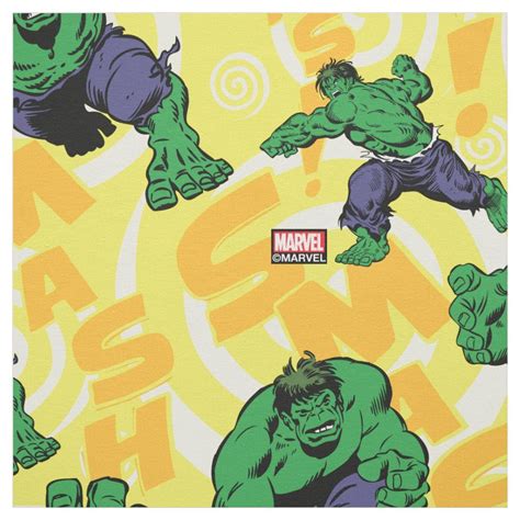 Hulk Smash Poses Pattern Fabric Gender Unisex Age Group Adult