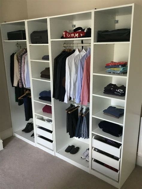 Komplement white, shelf, 75x58 cm. IKEA PAX white wardrobe incl. all drawers, clothes racks ...