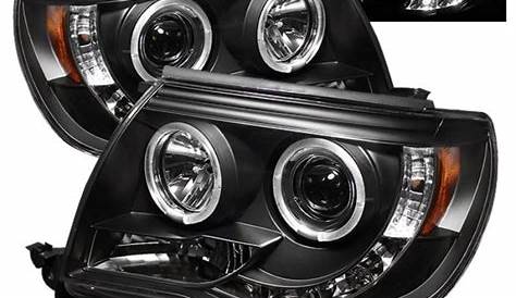 Spyder Toyota Tacoma 05-11 Projector Headlights LED Halo LED Black High