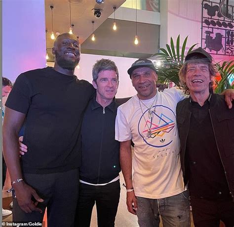 Goldie Parties Away Euros 2020 Blues With Mick Jagger Stormzy Noel Gallagher