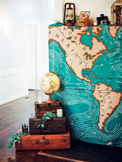 When you return from vacation, don't throw you're your maps! My Adventure Themed Bridal Shower - Pretty in the Pines ...