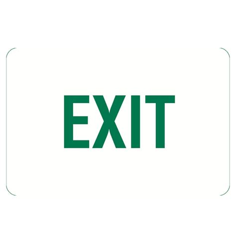 Exit Sign Poly 200 X 450 Site Ware Direct Workwear Ppe And Safety