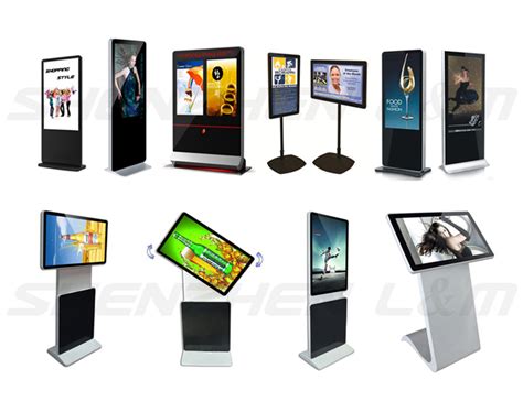 42 Inch Double Screen Standing Lcd Digital Signage Kiosk Supplier