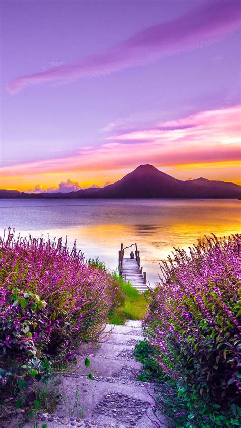 1080x1920 1080x1920 Landscape Sunset Dreamy Landscape Flowers Hd