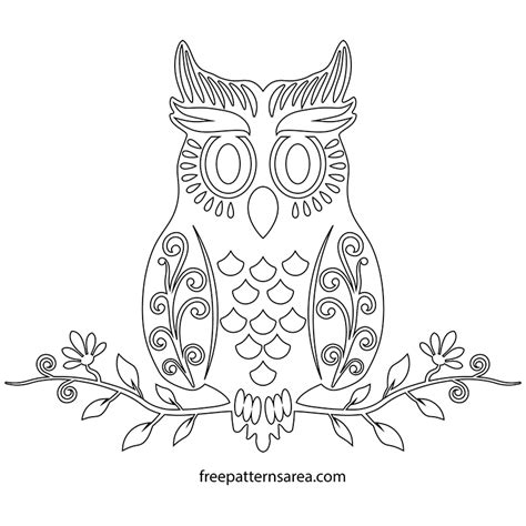 Owl Vector Design Freepatternsarea Paper Quilling Patterns Free