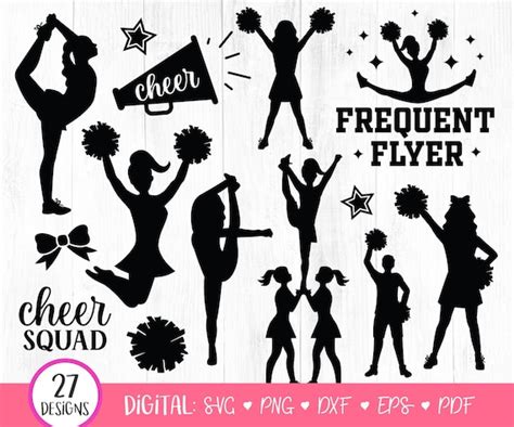 Cheer Svg Bundle Cheer Svg Cheerleading Svg Cheerleader Svg Cheer