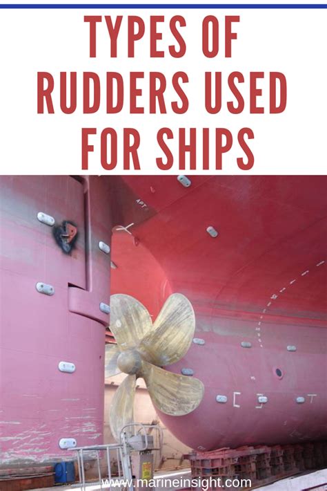 Types Of Rudders Used For Ships Ship Merchant Navy Marine Engineering