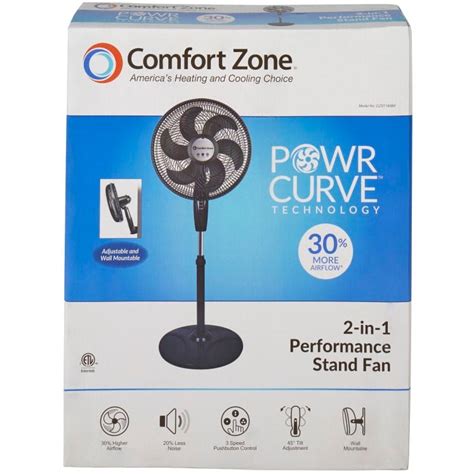 Comfort Zone Powr Curve Pedestal Fan By Comfort Zone At Fleet Farm