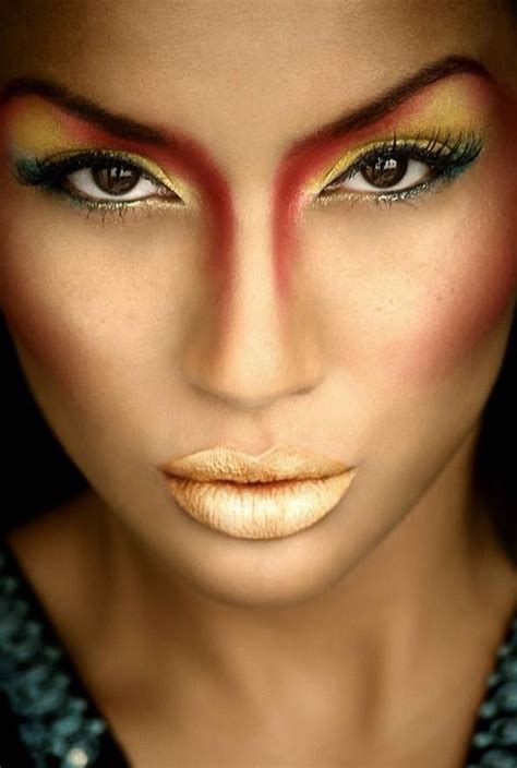 Beauty Or Art Stunning Avant Garde Makeup Fire Makeup Dragon
