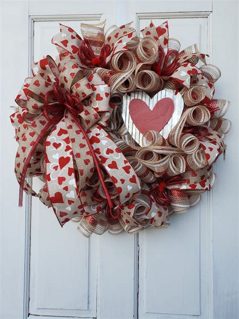 Valentine Wreath For Your Door Happy Valentines Day Front Door Decor