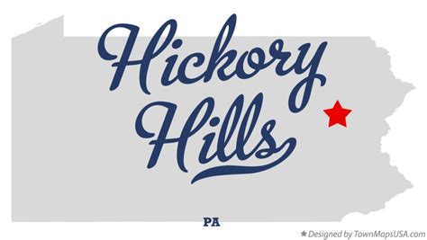 Map Of Hickory Hills Pa Pennsylvania