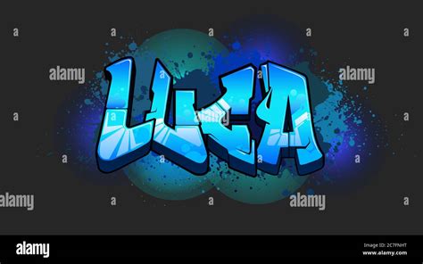 A Cool Graffiti Styled Name Design Legible Letters For All Ages Stock