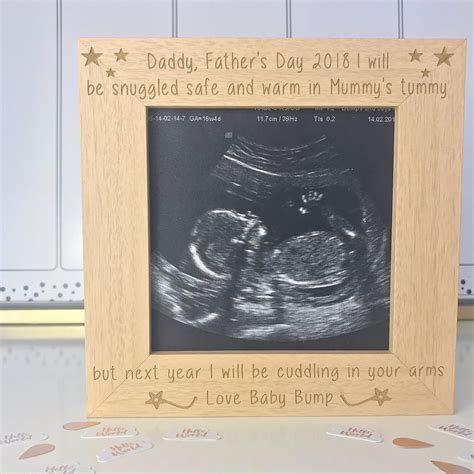 Maybe you would like to learn more about one of these? Personalised Daddy Father's Day Baby Bump Frame From ...