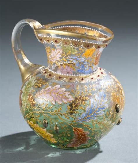 Moser Enameled Pitcher Late 19th Century Jan 28 2017 Quinn S Auction Galleries In Va