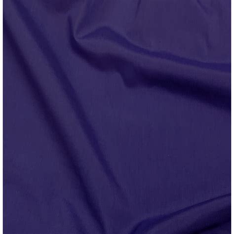 Fabrics Polycotton Plain Col15 Indigo Blue 112cm Wide Sold By