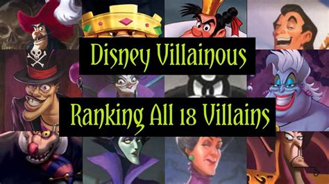 Disney Villainous Ranking All 18 Villains By Preference YouTube