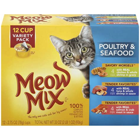 Meow Mix Poultry And Seafood Variety Wet Cat Food 12 Pk By Meow Mix At
