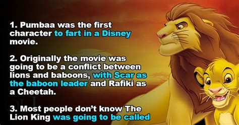 Fun Facts About The Lion King That You Might Not Know Pics Sexiezpicz