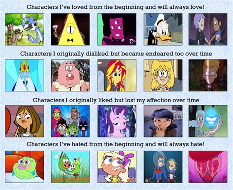 Characters Over Time Meme By Mranimatedtoon On Deviantart