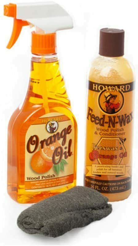 Howard Orange Oil Wood Polish And Feed N Wax Wood Polish And