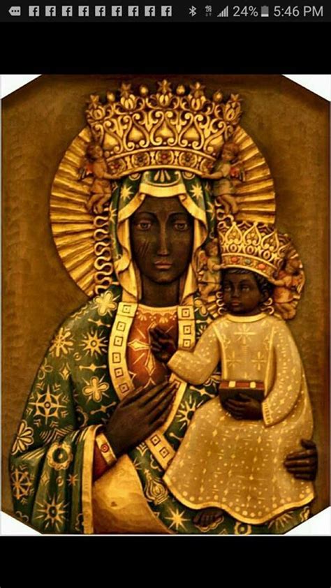 The Black Madonna And Child Jesus From Russian Icons Shalom Free