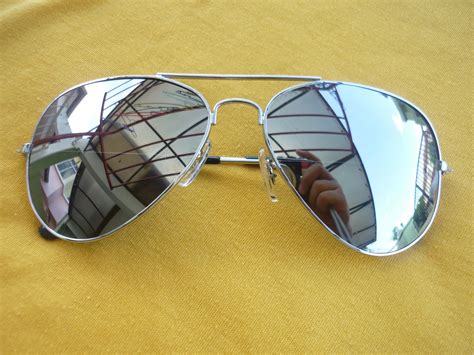 Kickazz Sunglasses Sunglasses Aviator Silver Mirror Silver Frame Softpouch