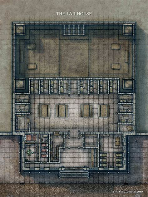 1 Send Your Players To Jail Jailhouseprison Battle Map 30x40