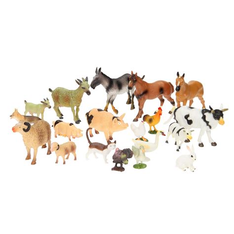 Umkytoys Farm Animal Toys Set Of 20 Pieces Kids Toddlers Playset Buy
