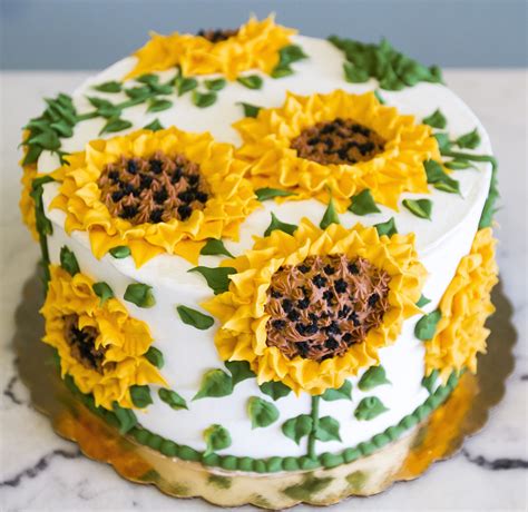 Sunflower Birthday Cake Cake 103 Sunflower Birthday Cakes