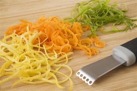 Cut the strips lengthwise into julienne strips. How to Zest a Lemon Without a Zester | How to make orange, Zester