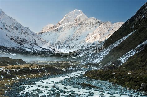 New Zealand Photos Winter Hooker River And Mt Cook Sarah Sisson