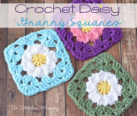 Crochet Daisy Granny Squares The Stitchin Mommy