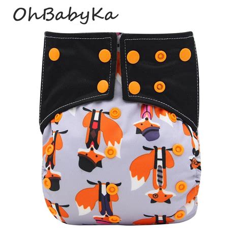 Ohbabyka Cloth Diaper All In Two Ai2 Adjustable Reusable Baby Diapers