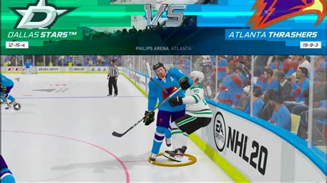 Nhl 20 Atlanta Thrashers Franchise Facing Dallas At Home Ep 34 Youtube